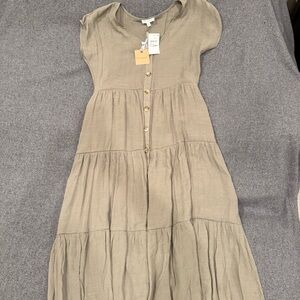 Blu Pepper Womens Olive Midi Size L